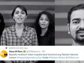 Indian Acappella group sings Pakistani National Anthem (Video)